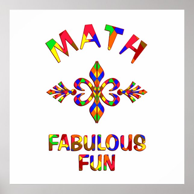 Math Fabulous Fun Poster (Front)