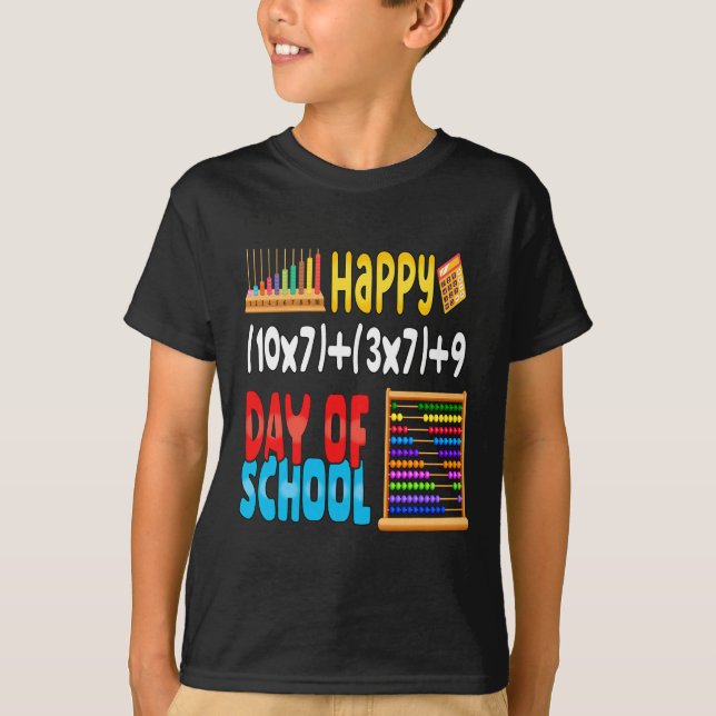 Math Formula 100 Days Of School For Teacher Studen T-Shirt (Front)