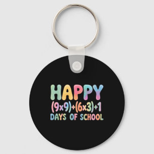 Math Formula 100 Days Of School Funny Equation Tea Key Ring