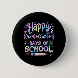 Math Formula 100 Days Of School Funny Math Teacher 6 Cm Round Badge