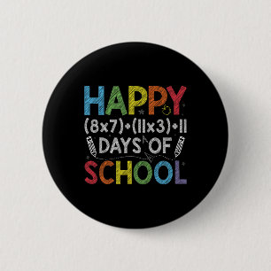 Math Formula 100 Days Of School Funny Math Teacher 6 Cm Round Badge