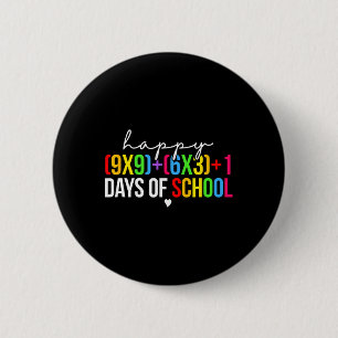 Math Formula 100 Days Of School Funny Math Teacher 6 Cm Round Badge