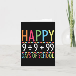 Math Formula 100 Days Of School Funny Math Teacher Card