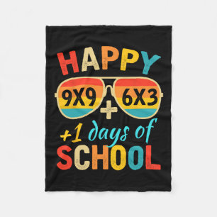 Math Formula 100 Days Of School Funny Math Teacher Fleece Blanket