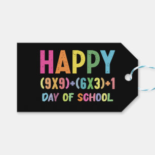 Math Formula 100 Days Of School Funny Math Teacher Gift Tags