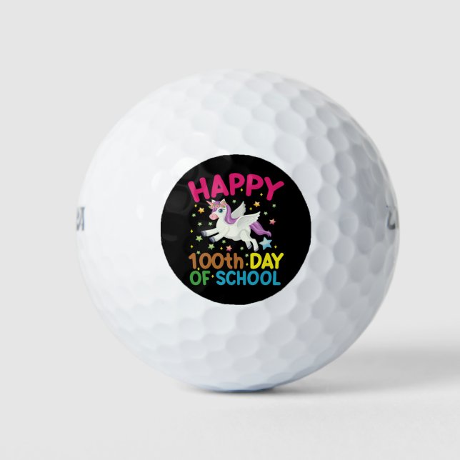 Math Formula 100 Days Of School Funny Math Teacher Golf Balls (Front)