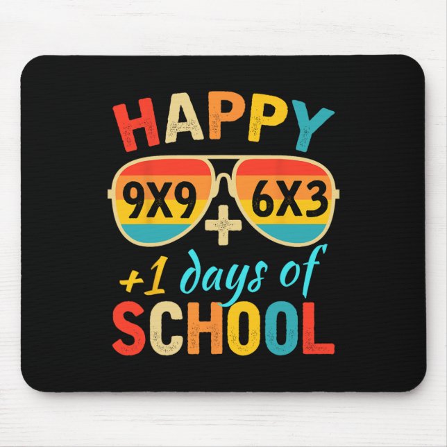 Math Formula 100 Days Of School Funny Math Teacher Mouse Mat (Front)