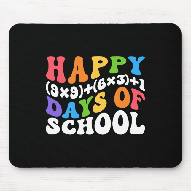 Math Formula 100 Days Of School Funny Math Teacher Mouse Mat (Front)