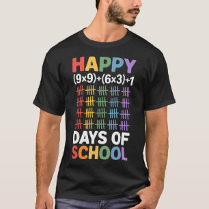 Math Formula 100 Days Of School Funny Math Teacher T-Shirt
