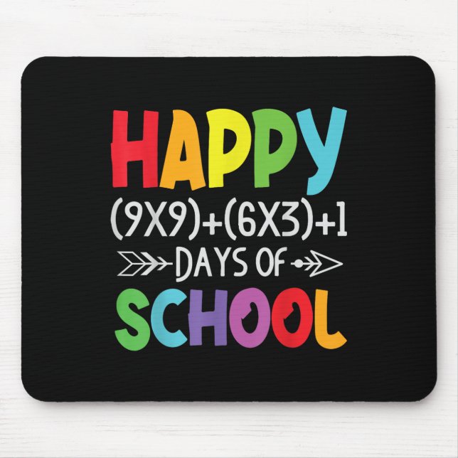 Math Formula 100 Days Of School Gifts Math Teacher Mouse Mat (Front)