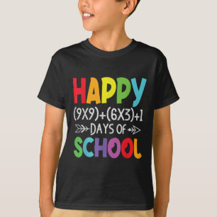 Math Formula 100 Days Of School Gifts Math Teacher T-Shirt