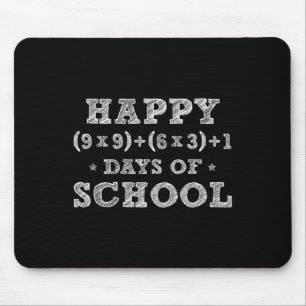 Math Formula 100 Days Of School Kid Boys Girls Tea Mouse Mat