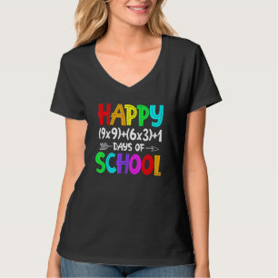 Math Formula 100 Days Of School Math Teacher 100t T-Shirt
