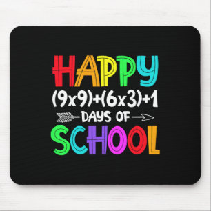 Math Formula 100 Days Of School Shirt Math Teacher Mouse Mat