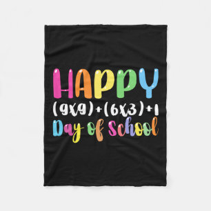 Math Formula 100 Days Of School Teacher Boy Girl Fleece Blanket