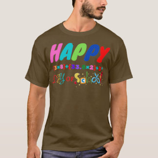Math Formula 100 Days Of School Teacher Boy Girl G T-Shirt