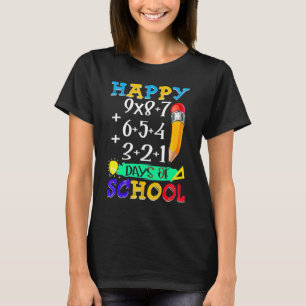 Math Formula 100 Days Of School Teacher Boy Girl T-Shirt