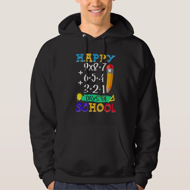 Math Formula 100 Days Of School Teacher Students Hoodie (Front)