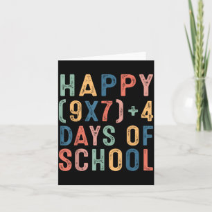 Math Formula 67 Days Of School Funny Math Teacher Card