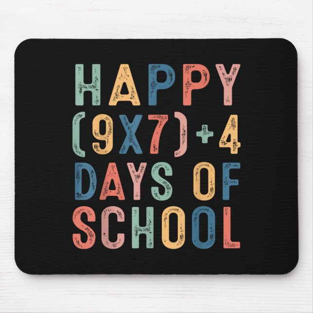 Math Formula 67 Days Of School Funny Math Teacher  Mouse Mat (Front)