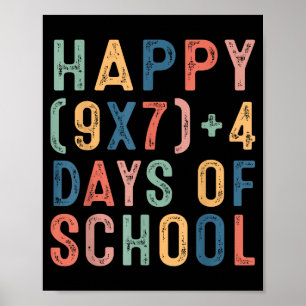 Math Formula 67 Days Of School Funny Math Teacher Poster
