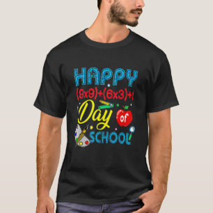 Math Formula Happy 100 Days Of School 100th Day Te T-Shirt