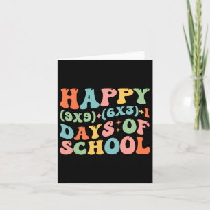 Math Formula Happy 100 Days Of School Funny Math T Card