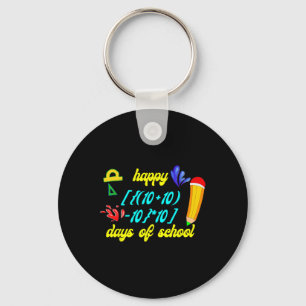 Math Formula Happy 100 Days Of School Funny Math T Key Ring