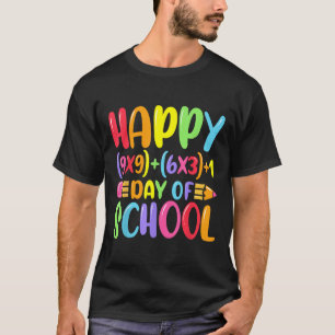 Math Formula Happy 100 Days Of School Teacher Math T-Shirt