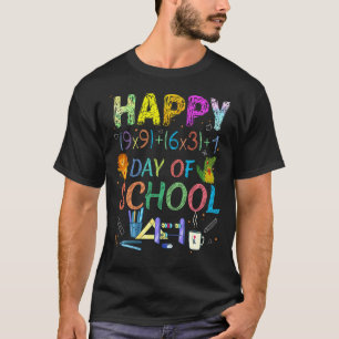 Math Formula Happy 100 Days Of Virual School Cool T-Shirt