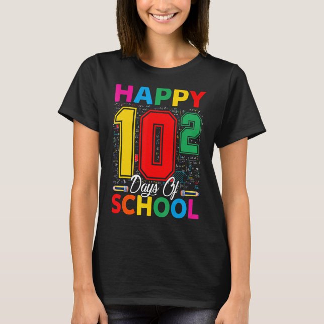 Math Formula Math Lover 100 Days Of School 100 Day T-Shirt (Front)