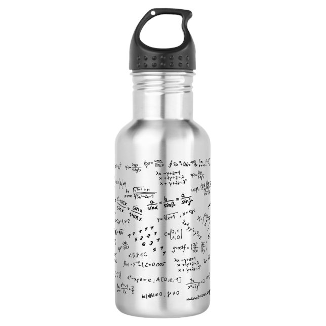 Math Formulas And Numbers 710 Ml Water Bottle (Front)