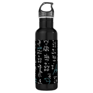 Math formulas mathematics physics student teacher  710 ml water bottle