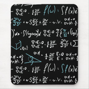Math formulas mathematics physics student teacher  mouse mat