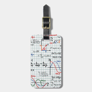 Math Formulas Numbers Luggage Tag