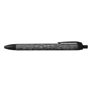 Math Formulas On A Blackboard Black Ink Pen