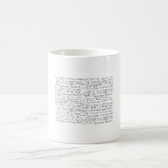 Math Formulas Pattern Coffee Mug (Center)