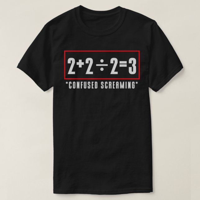 math funny math math equation T-Shirt (Design Front)