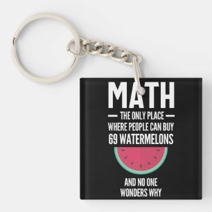 Math. Funny Math Sarcasm Quote Gift Key Ring