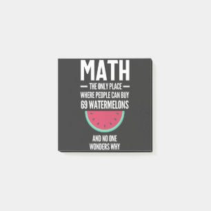 Math. Funny Math Sarcasm Quote Gift Post-it Notes