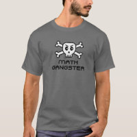 Math Gangster Skull And Cross Bone Word Design
