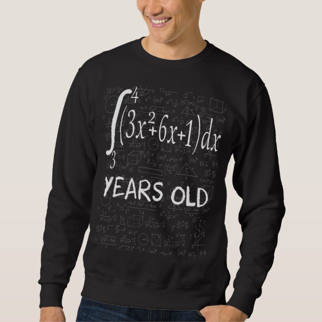 Math Geek 59 Years Old 59th Birthday Integral Calc Sweatshirt (Front)