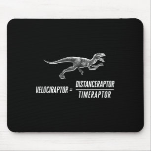 Math Geek Dinosaur Velociraptor Equation V2 Mouse Mat