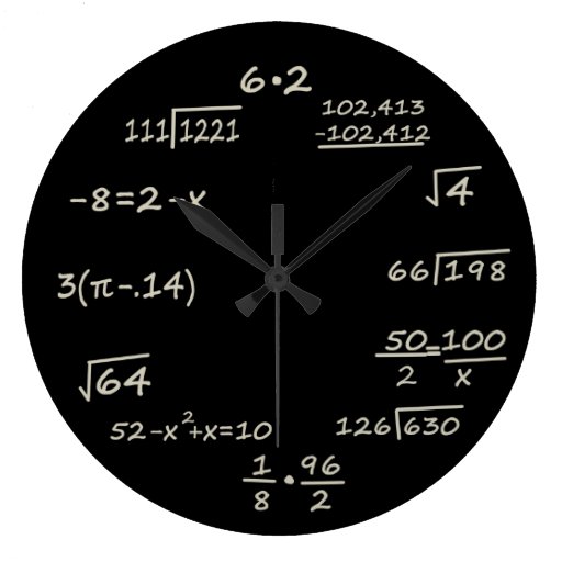 Image of Math Geek Large Clock