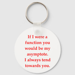 math geek love pick up line key ring