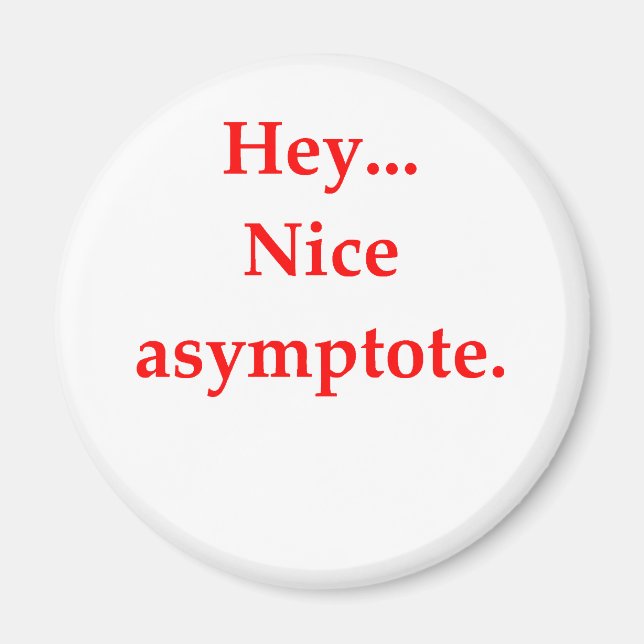 math geek love pick up line magnet (Front)