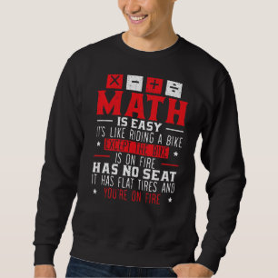 Math Geek Mathematician Algebra Numbers Equation S Sweatshirt
