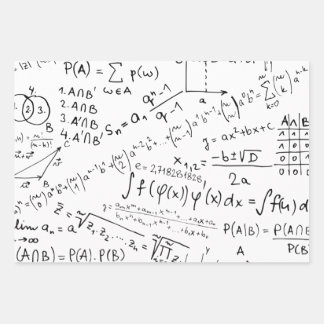 Math Geek, Mathematics Problem Solving Pattern Wrapping Paper Sheet