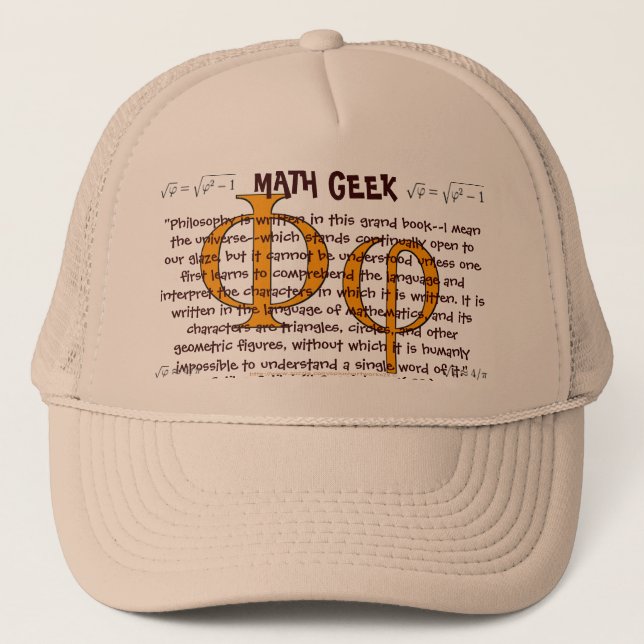 "Math Geek" Not everyone has gone wild and into dr Trucker Hat (Front)