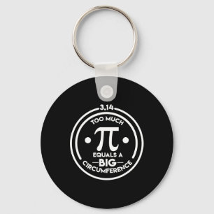 Math Geek Pi Day Large Circumference Key Ring